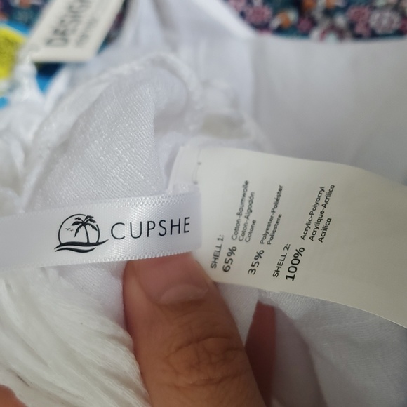 CUPSHE White Sleeveless Tassel Hem Cover Up - Picture 5 of 5